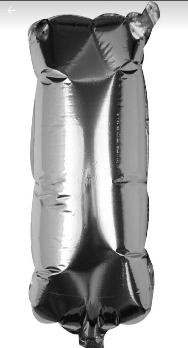 Globo Letras 40cm Plata I x5u