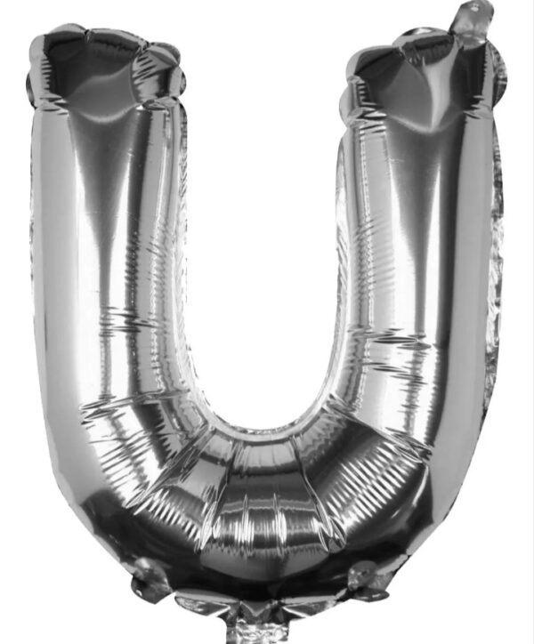 Globo Letras 40cm Plata U x5u