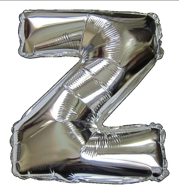 Globo Letras 40cm Plata Z x5u
