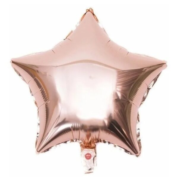 Globo Estrella 23cm Rosa Gold x10u