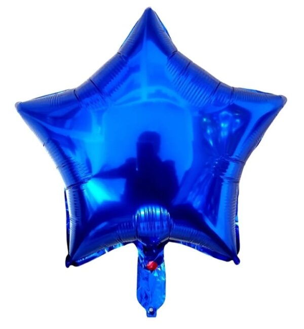 Globo Estrella 40cm Azul x10u