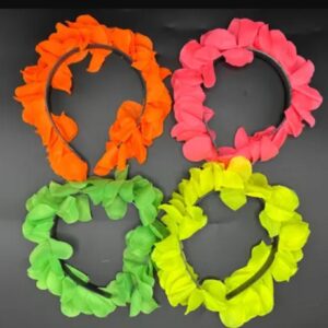 Vincha Pétalos Fluor x12u por bulto - Surtidas