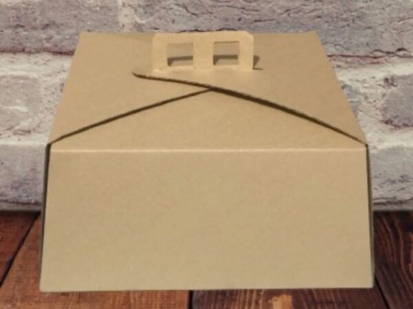 Pack de 10 Porta Torta Kraft 32x32x15