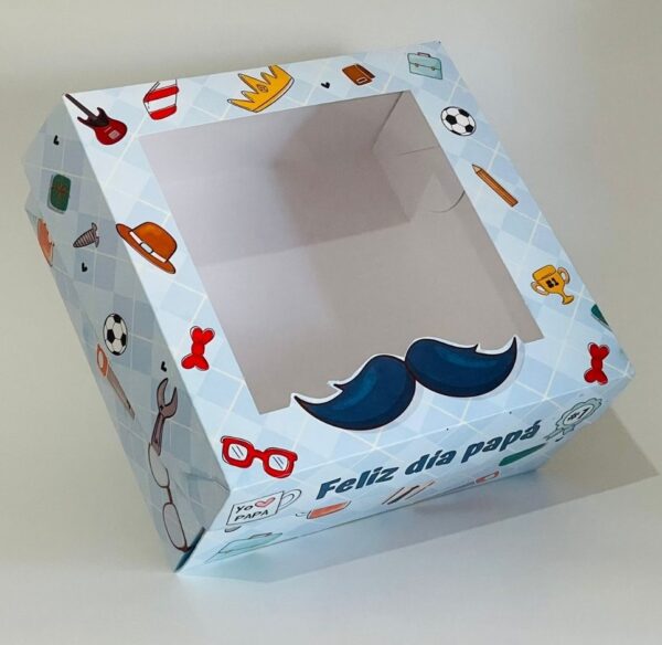 Caja Día Del Padre Con Visor 18x18