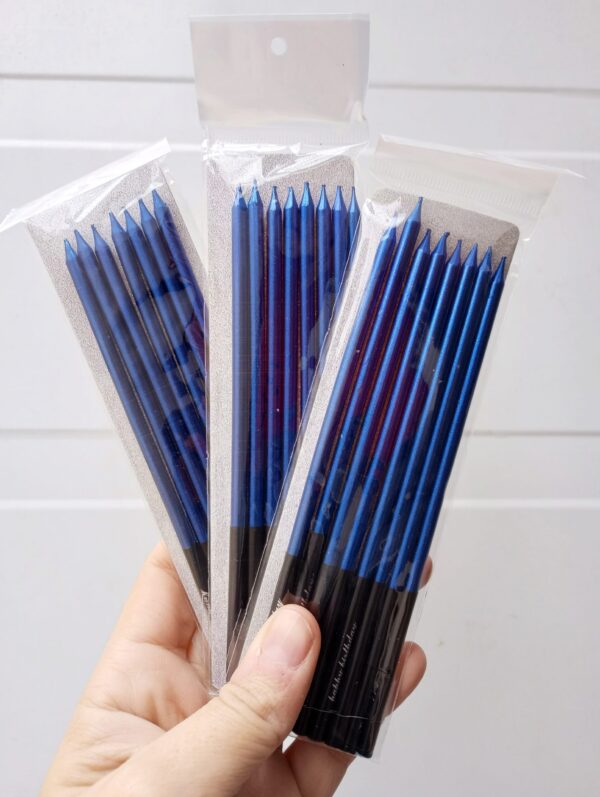 Velas Azul x6u