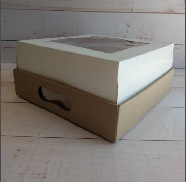 Pack de 50 Caja Desayuno Blanca 25x25