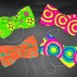 Moño Plástico Fluor x12u por bulto - Surtidos