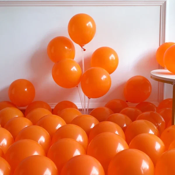 Globo Latex 10" 25cm x 50u - Naranja