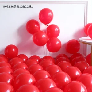 Globo Latex 10" 25cm x 50u - Rojo