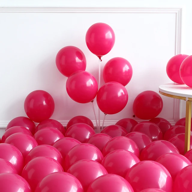 Globo Latex 10" 25cm x 50u - Rosa Oscuro