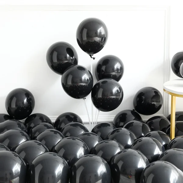 Globo Latex 10" 25cm x 50u - Negro