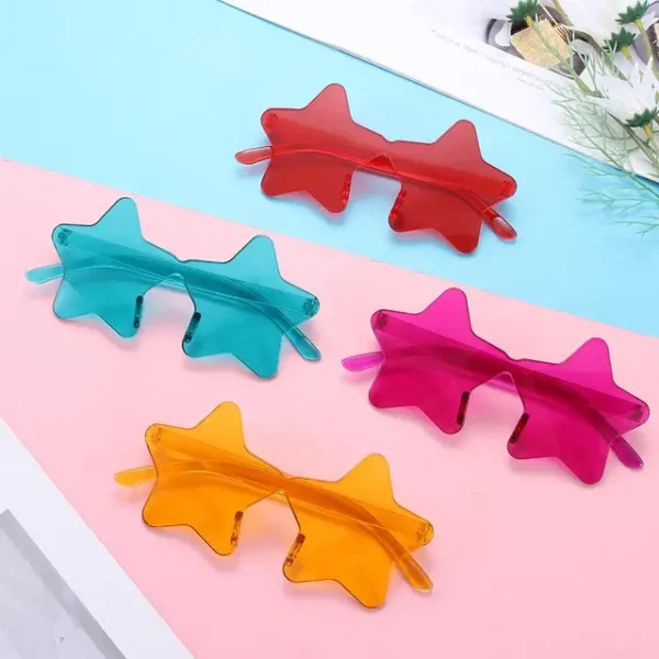 Lentes Estrella Acrílico x5u - Surtidos