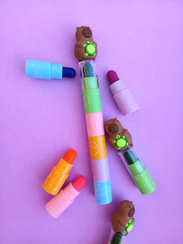 Crayones Encastrables Redondo Capybara x6u