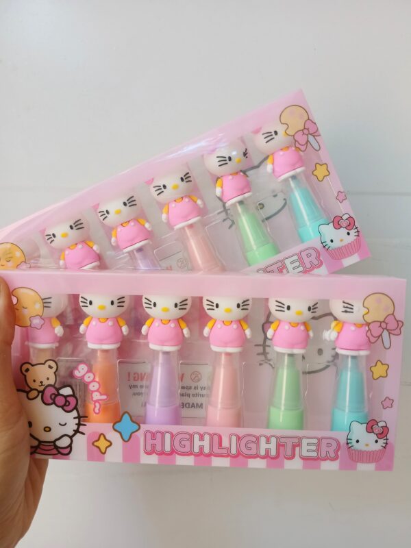 Mini Resaltador Hello Kitty x6u