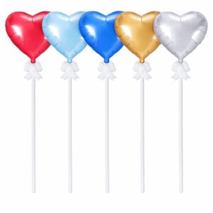 Globo Corazón 12cm Surtido + Porta Globito x10u