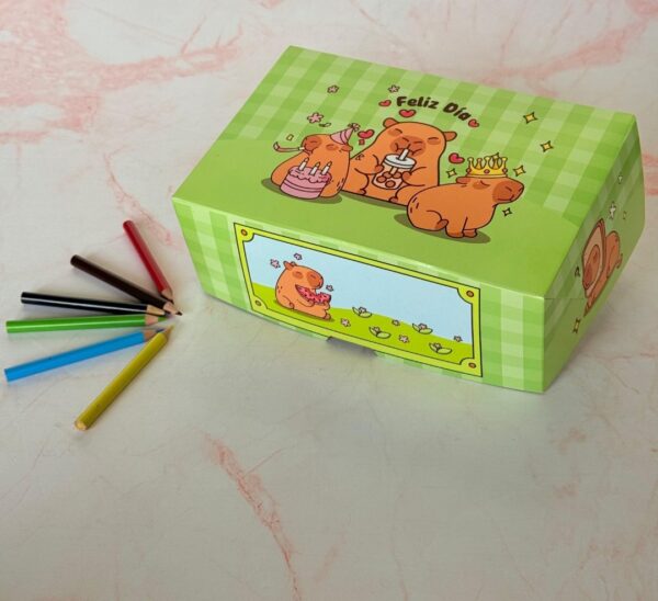 Pack x10 Caja Bisagra Capybara 21x14x7,5 -  Sin Visor