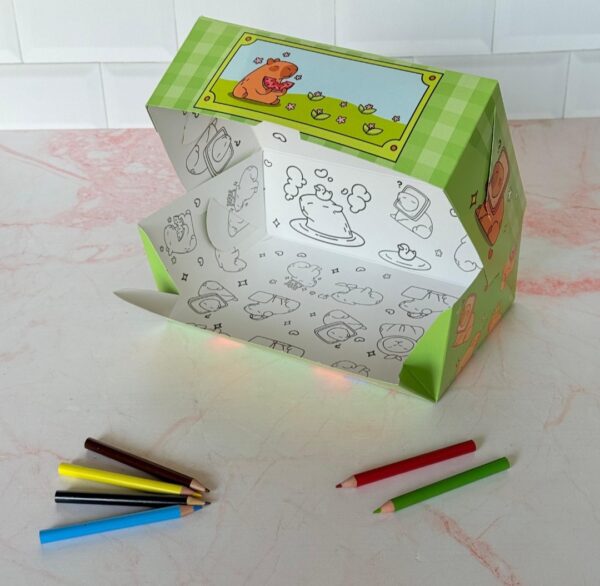 Pack x10 Caja Bisagra Capybara 21x14x7,5 -  Sin Visor - Imagen 2