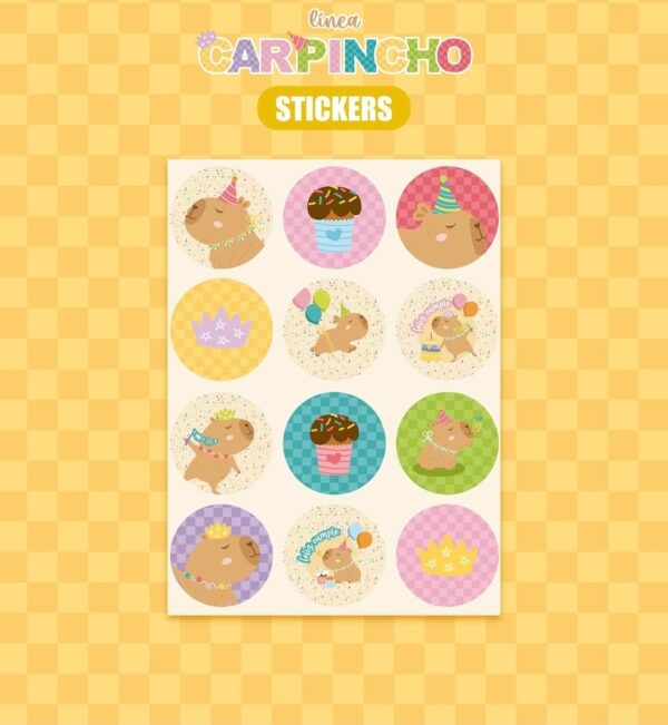 Sticker Capybara x10u