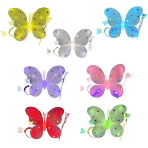 Ala Mariposa  + Vincha y Varita - Amarillo