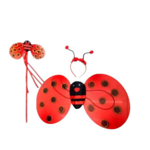 Set Bichito Vincha + Alitas - Rojo