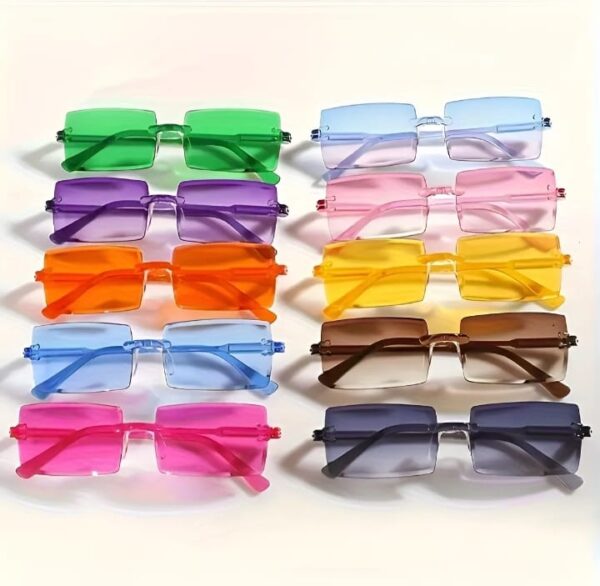 Lentes Cuadrado Acrílico x5u - Surtidos