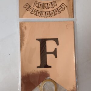 Banderín Espejado - Rosa Gold