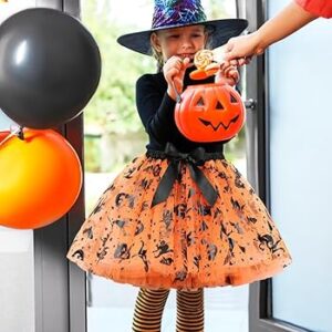 Tutu Halloween 3 Capas Tul - Naranja