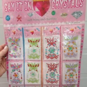 Mini Cristales Autoadhesivos x12u por bulto - Multicolor