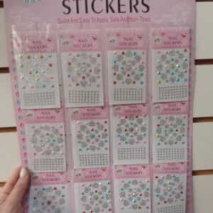 Mini Cristales Autoadhesivos para uñas x12u por bulto