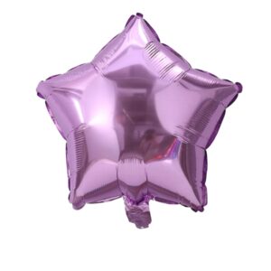 Globo Estrella 12cm Lila x10u