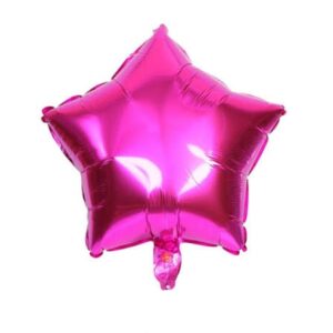 Globo Estrella 12cm Fucsia x10u
