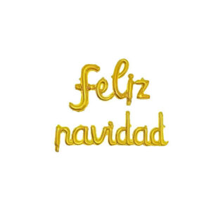 Set Feliz Navidad Cursiva x2u - Rojo y Oro