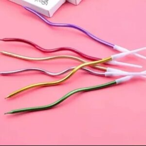 Bulto x6 Vela Onduladas Metalizadas x10u - Surtidas