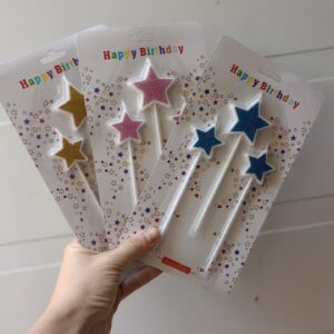 Bulto x4 Vela Estrella Gibre- Surtido