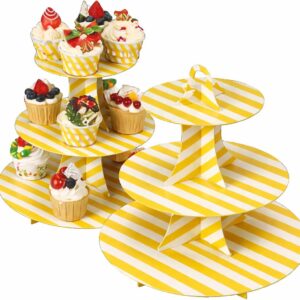 Soporte para Plato 3 Niveles - Amarillo