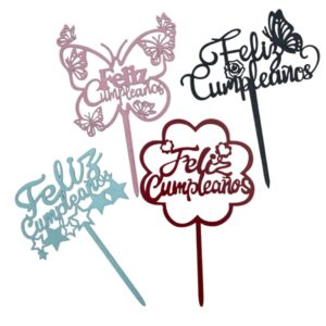 Bulto x10 Cake Topper Mate Surtidos