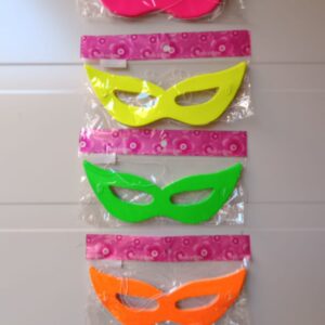 Bulto x4  Pack x10 Antifaz Cartulina Fluor
