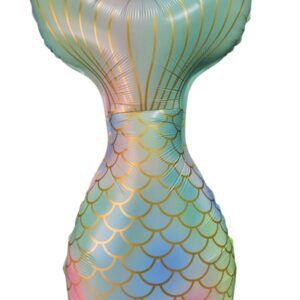 Globo Cola de Sirena Pastel 70cm x5u