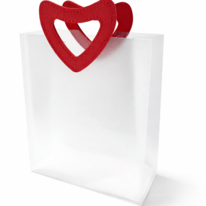 Bulto x5 Bolsa Manija Corazón 16x19x9 - Rojo