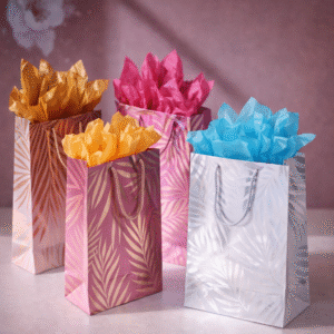 Bolsa de Regalo x12u Hoja de Palmera 26x32x10- Colores