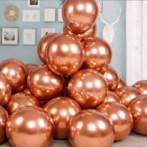 Globo Latex Chrome 18" 45cm x 20u - Cobre