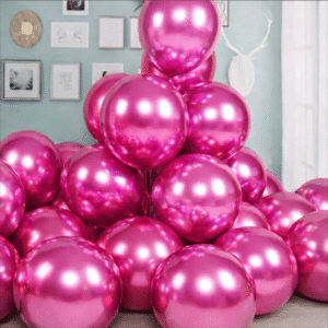 Globo Latex Chrome 18" 45cm x 20u - Fucsia