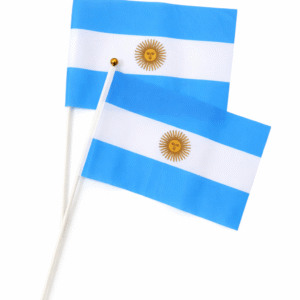 Bulto x50u Banderita Argentina Tela 14cm x 21cm